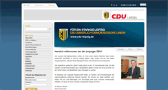 Desktop Screenshot of cdu-leipzig.de