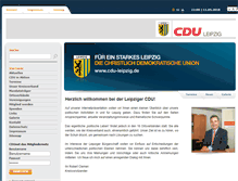 Tablet Screenshot of cdu-leipzig.de